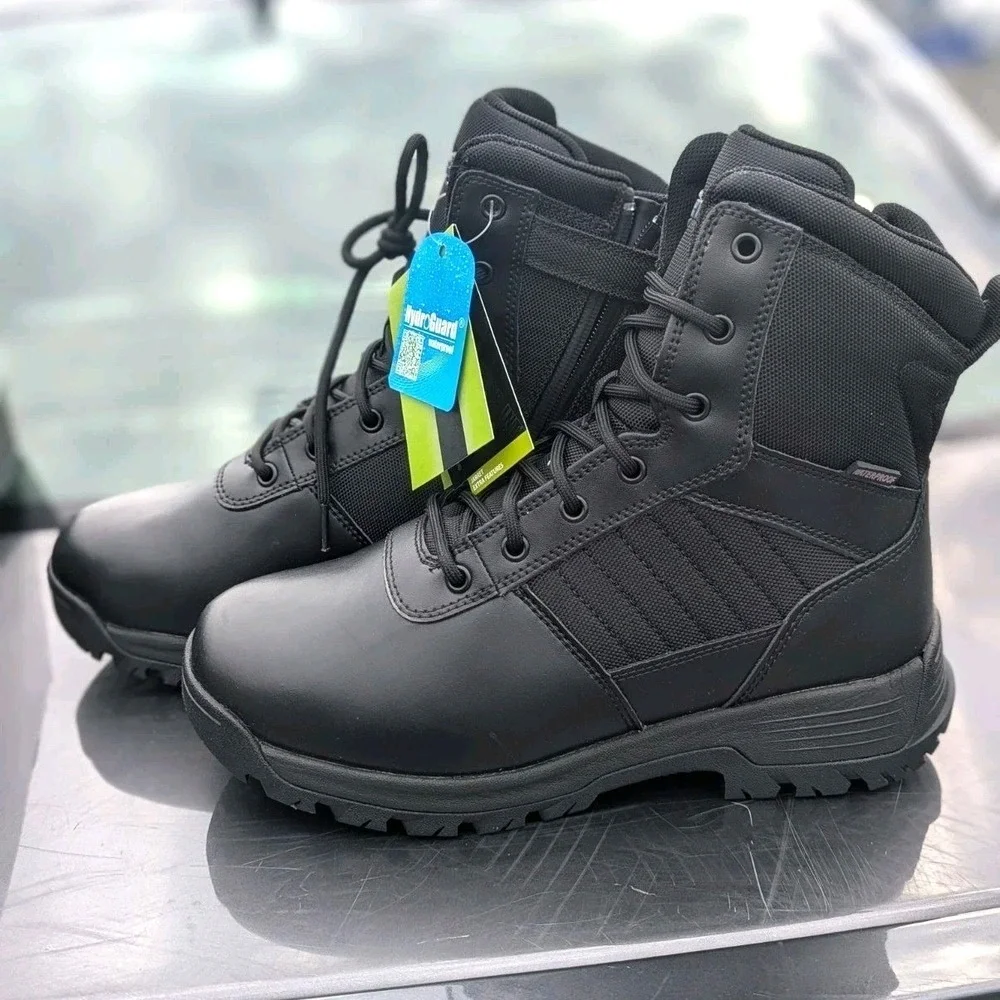 Waterproof Tactical Military Combat Work Boots Mens 9.5 Black Interceptor Jarret